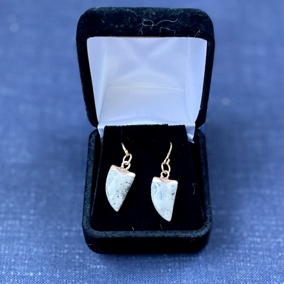 🌻NIB Howlight Gold Dipped Faceted Gemstone Fang Earrings🌻 - Picture 10 of 15